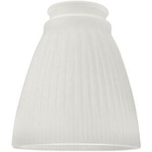 Signature Frosted Ribbed Fan Glass, Cone