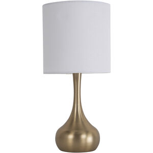 Accent 17 inch 100.00 watt Satin Brass Table Lamp Portable Light