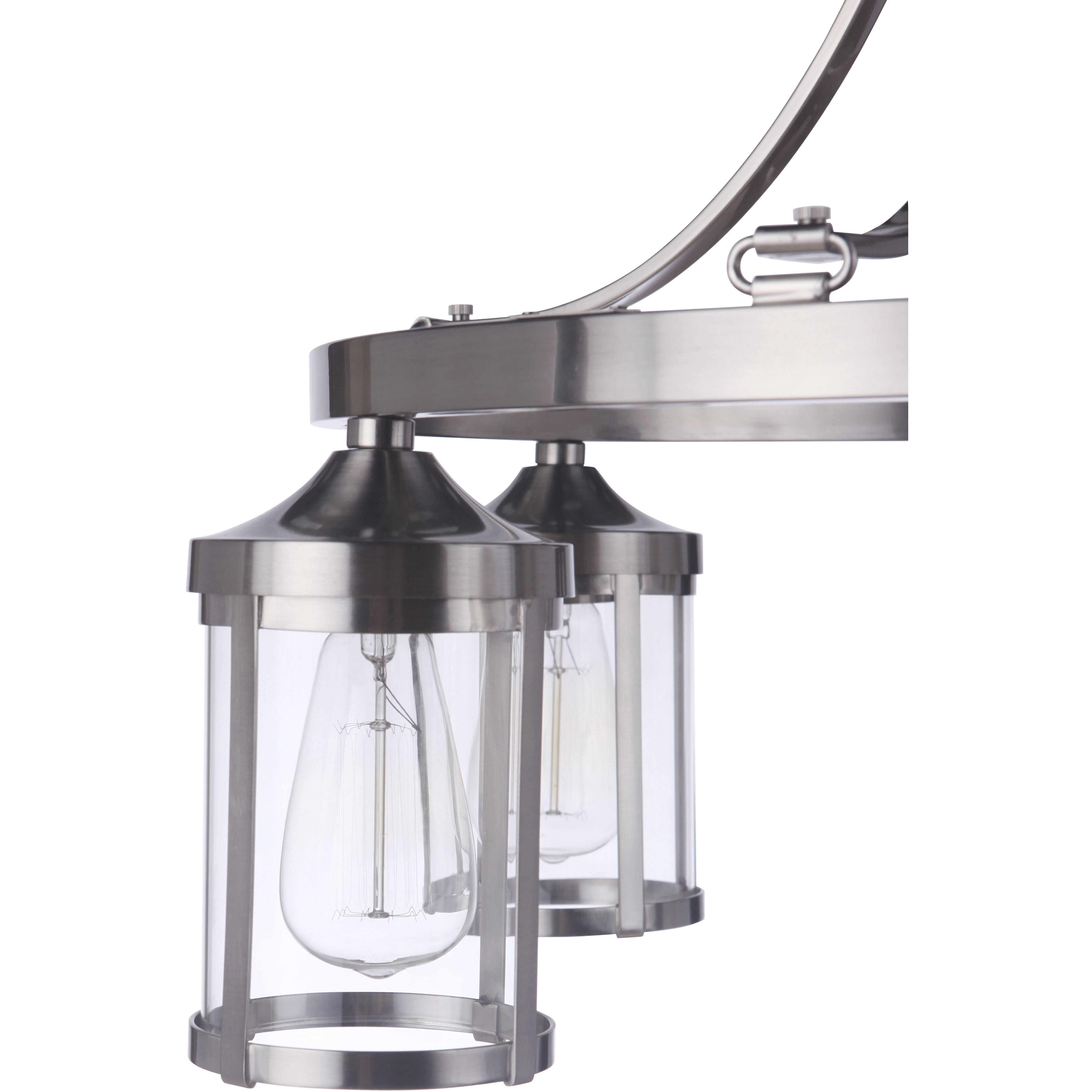 Elliot 5 Light 26.75 inch Brushed Polished Nickel Chandelier Ceiling Light