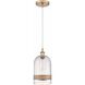 Neighborhood 1 Light 6 inch Aged Copper Mini Pendant Ceiling Light