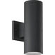 Pillar LED 12 inch Textured Black Outdoor Wall Mount
