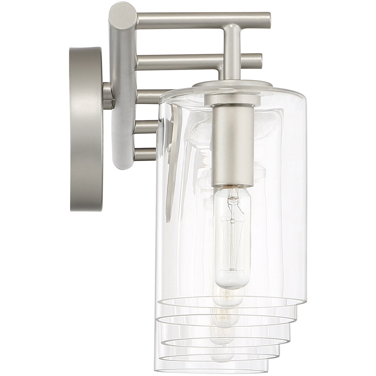 Hailie 5 Light 35 inch Satin Nickel Vanity Light Wall Light