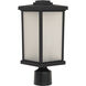 Resilience Lanterns 1 Light 15 inch Textured Black Outdoor Post Mount in Textured Matte Black