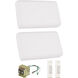 Builder White Chime Kit, White Buttons