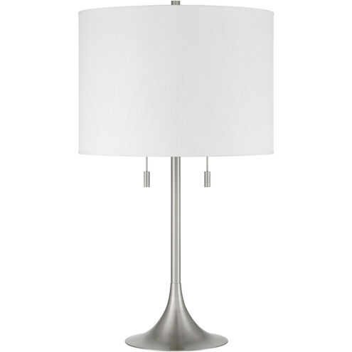 Neely 30 inch Brushed Polished Nickel Table Lamp Portable Light