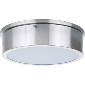 Fenn LED 11 inch Brushed Polished Nickel Flushmount Ceiling Light