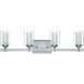 Neighborhood Celeste 4 Light 27 inch Brushed Polished Nickel Vanity Light Wall Light