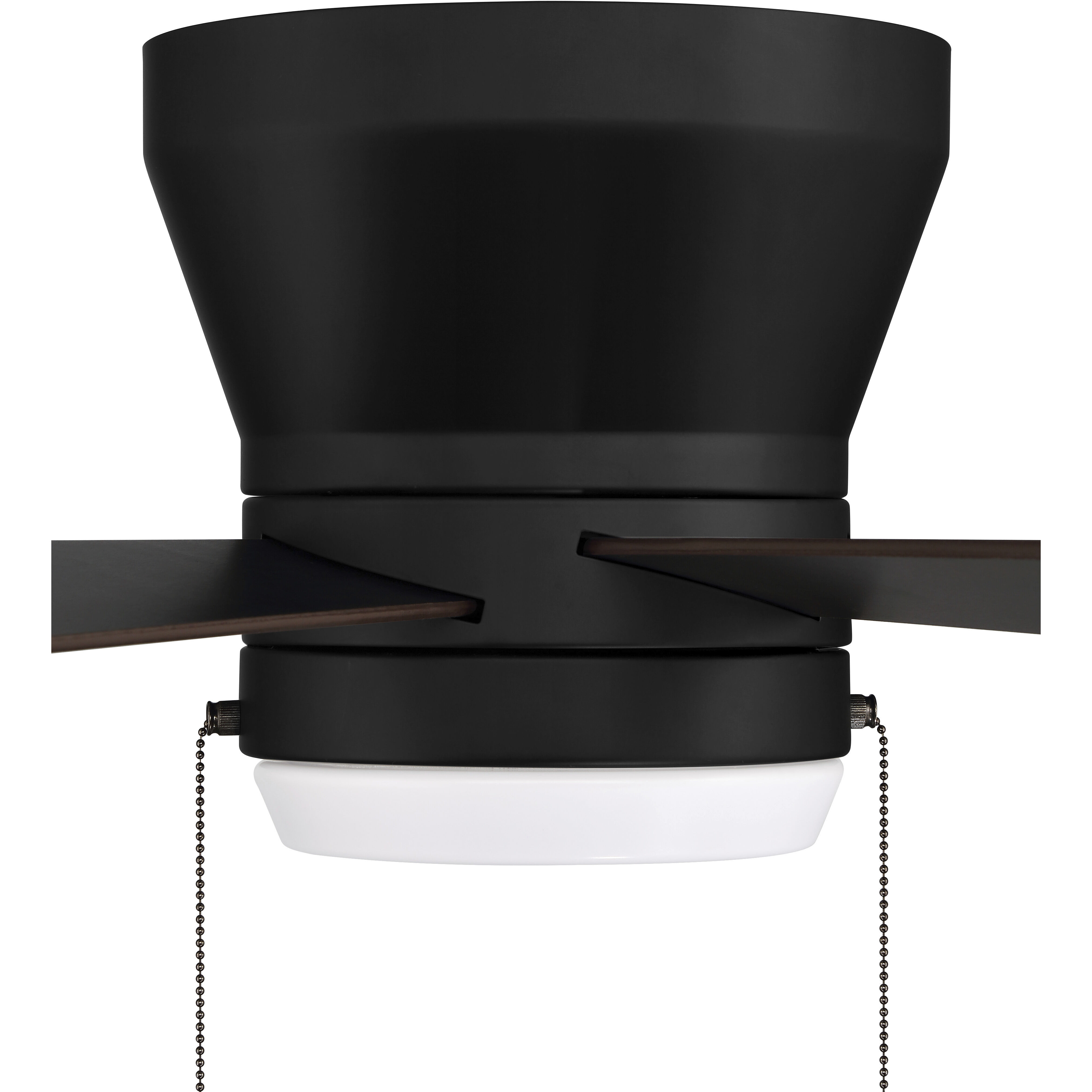 Merit 52 inch Flat Black with Flat Black/Greywood Blades Ceiling Fan