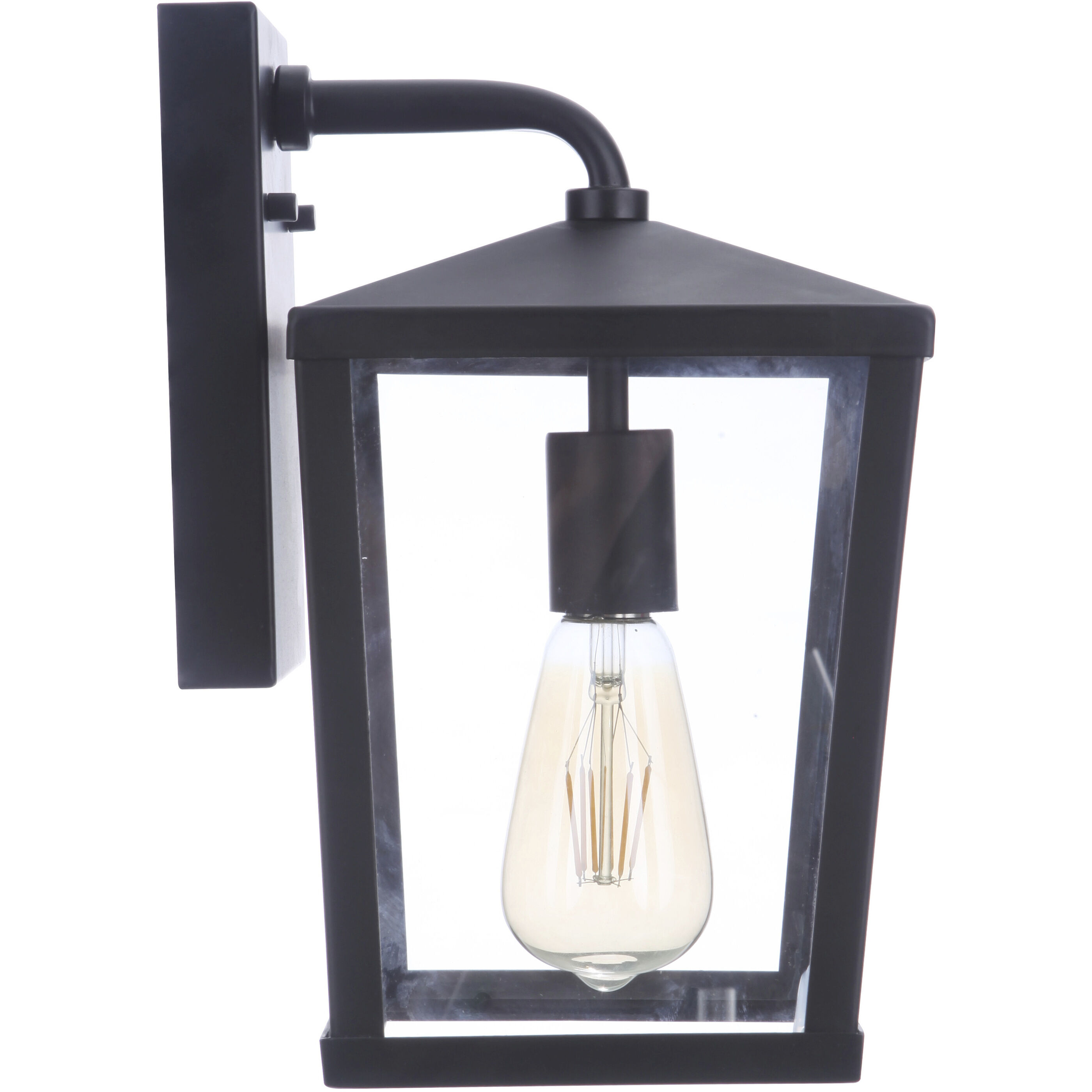 Olsen 1 Light 12 inch Midnight Outdoor Wall Lantern