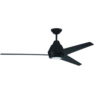 Acadian 56 inch Flat Black Indoor/Outdoor Fan