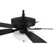 Pro Plus 211 52 inch Flat Black with Flat Black/Grey Wood Blades Contractor Ceiling Fan in Flat Black/Greywood