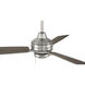 Moto 52 inch Brushed Polished Nickel with Brushed Nickel/Driftwood Blades Ceiling Fan