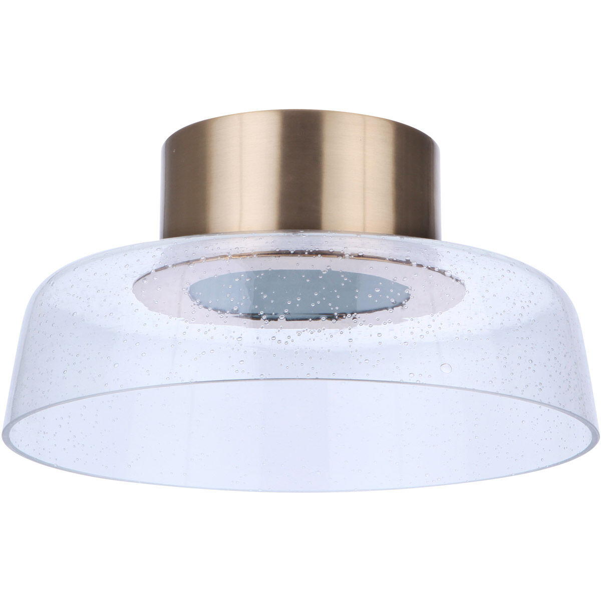 Centric LED 12.5 inch Satin Brass Flushmount Ceiling Light