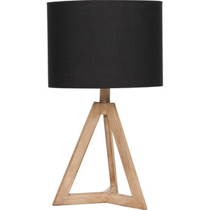 Bejamin 19.5 inch 60 watt Natural Wood Table Lamp Portable Light