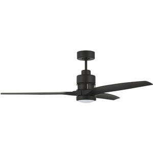 Sonnet 60 inch Flat Black with Flat Black Polycarbonate Blades Ceiling Fan, WiFi