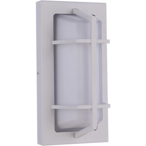 Bulkhead 1 Light 10 inch Textured White Outdoor Wall/Ceiling Mount, Small