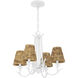 Kokomo 4 Light 21.25 inch Matte White Chandelier Ceiling Light