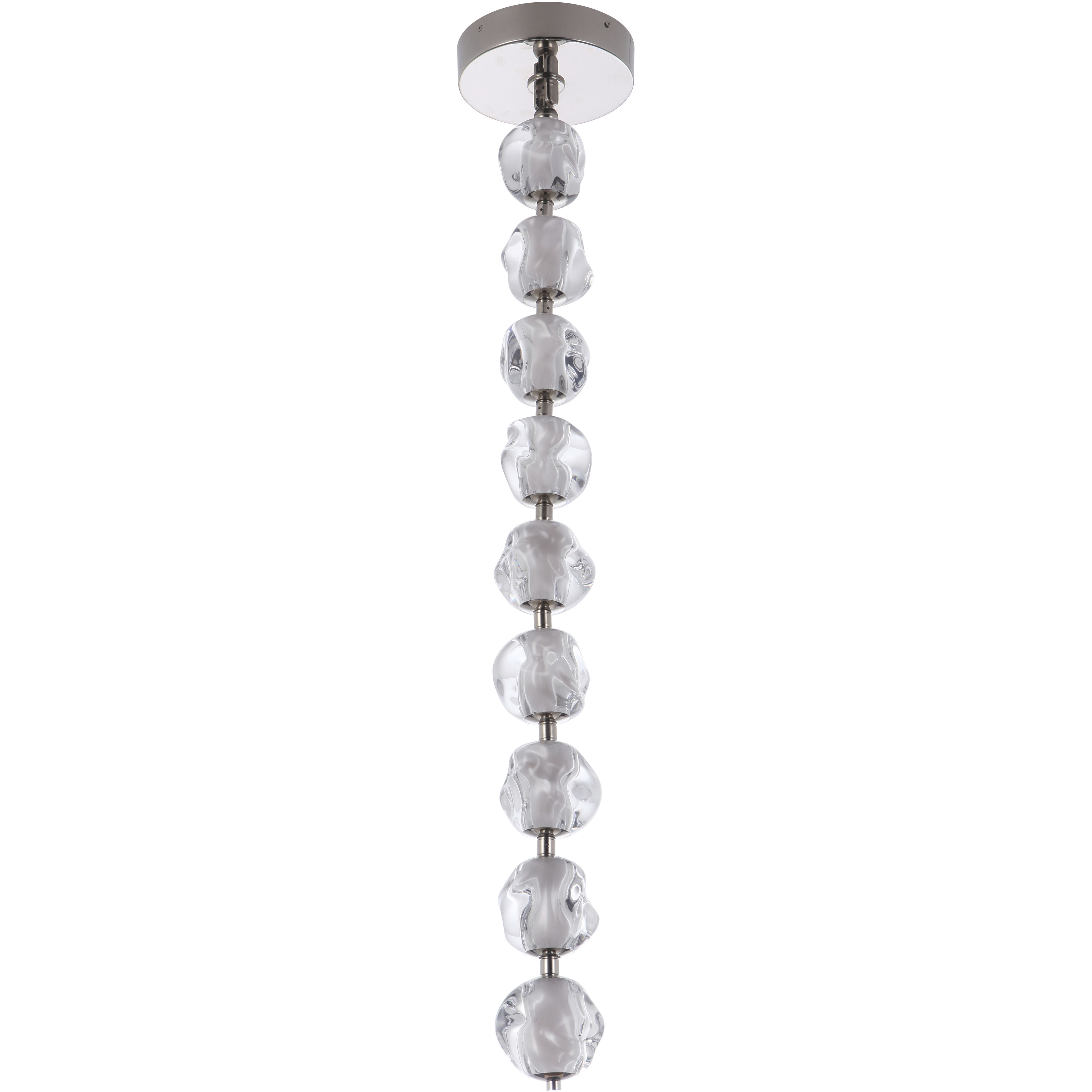 Jackie LED 8.3 inch Polished Nickel Pendant Ceiling Light