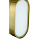 Melody LED 5 inch Satin Brass ADA Wall Sconce Wall Light