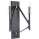 The Reserve 2 Light 13 inch Flat Black/Satin Brass Wall Sconce Wall Light