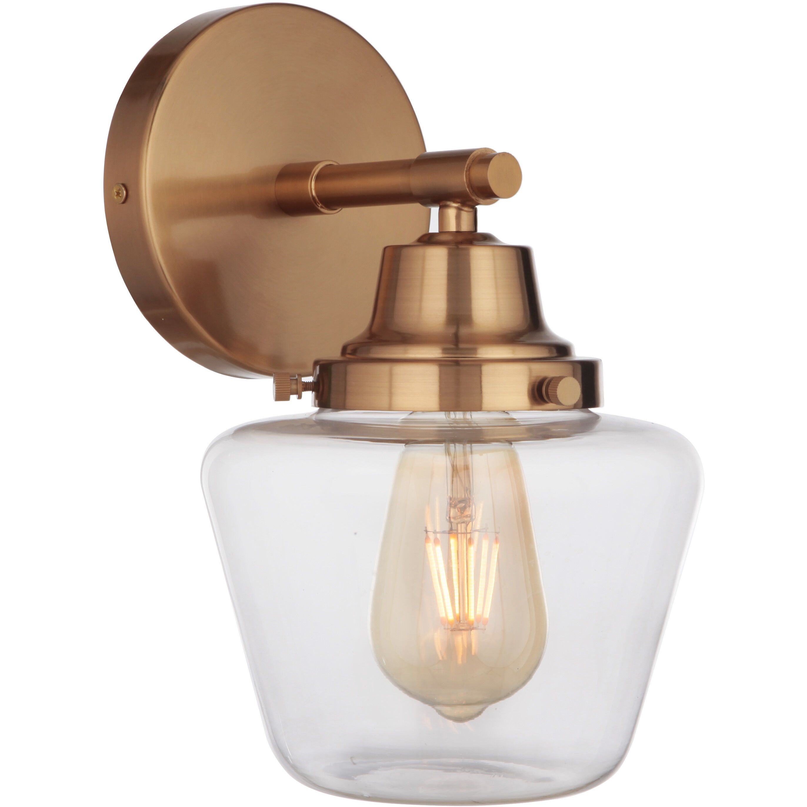 Neighborhood Essex 1 Light 7 inch Satin Brass Wall Sconce Wall Light, Neighborhood Collection