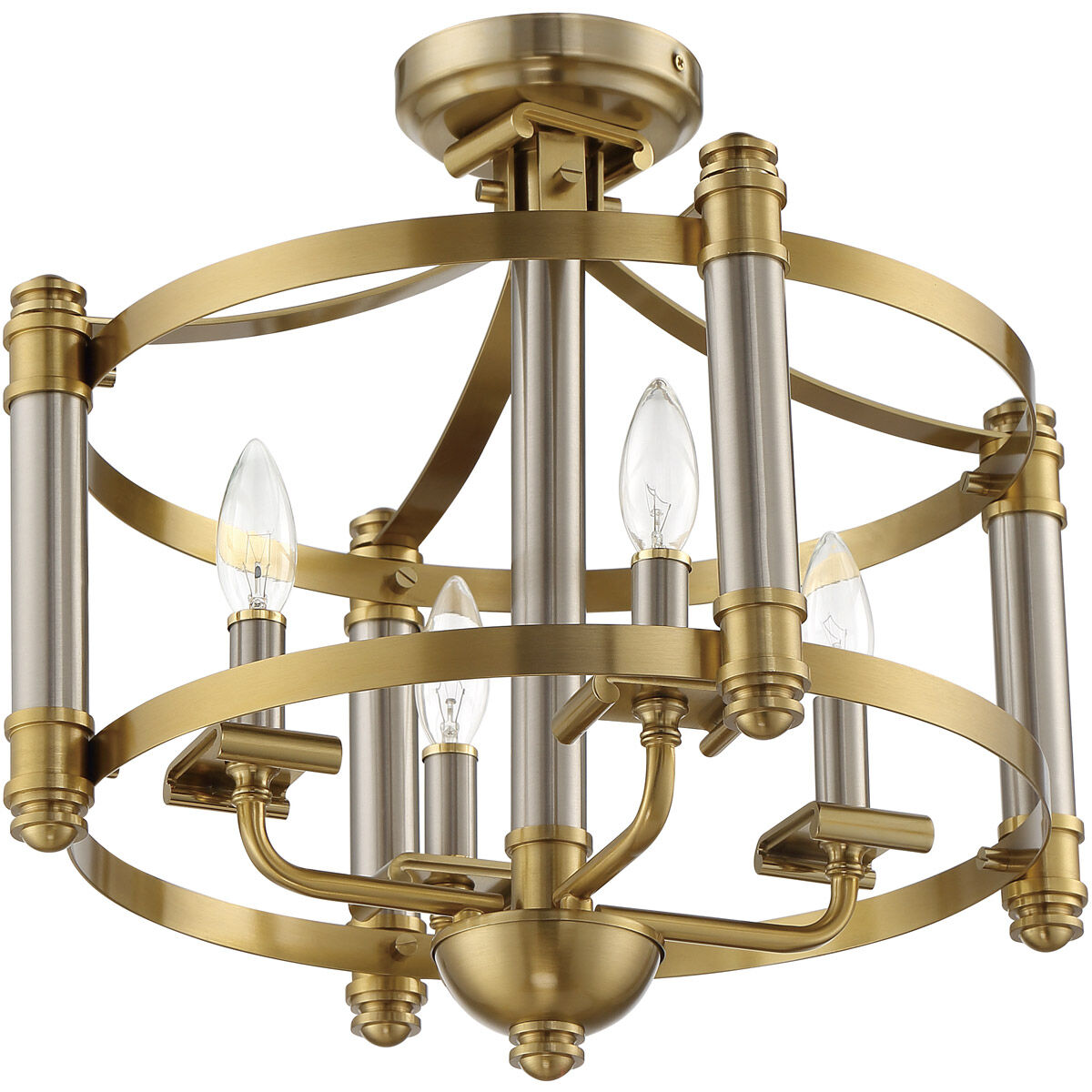 Craftmade 54854-BNKSB Stanza 4 Light 18 inch Brushed Craftmade 54854-BNKSB Stanza 4 Light 18 inch Brushed