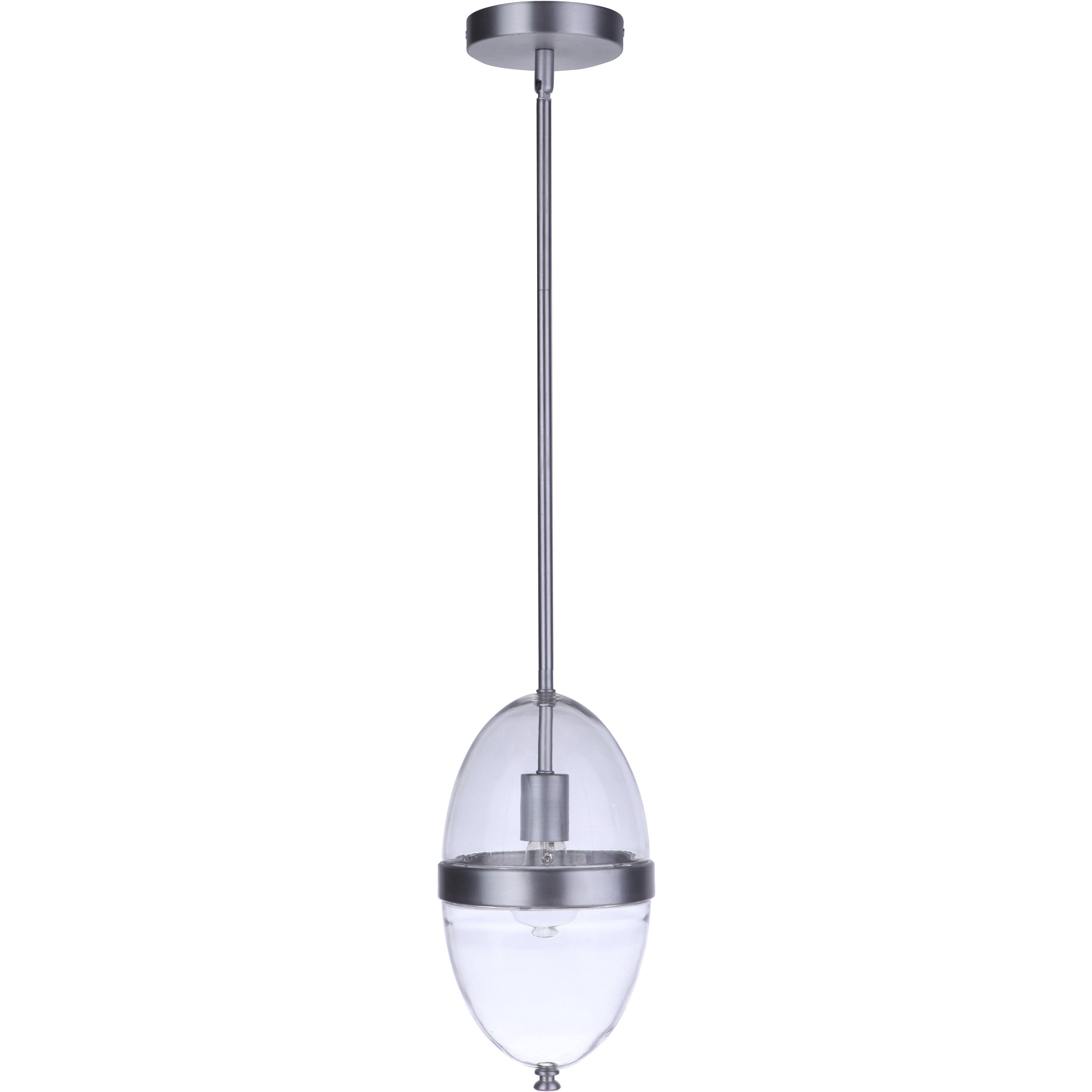 Sivo 1 Light 6.75 inch Satin Aluminum Outdoor Pendant