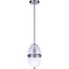 Sivo 1 Light 6.75 inch Satin Aluminum Outdoor Pendant