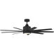 Champion 60 inch Flat Black with Flat Black/Flat Black Blades Ceiling Fan