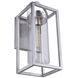 Neo 1 Light 20 inch Satin Aluminum Outdoor Wall Lantern