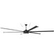 Prost 120 120 inch Flat Black with Flat Black/Flat Back Blades Fan, Blades Included