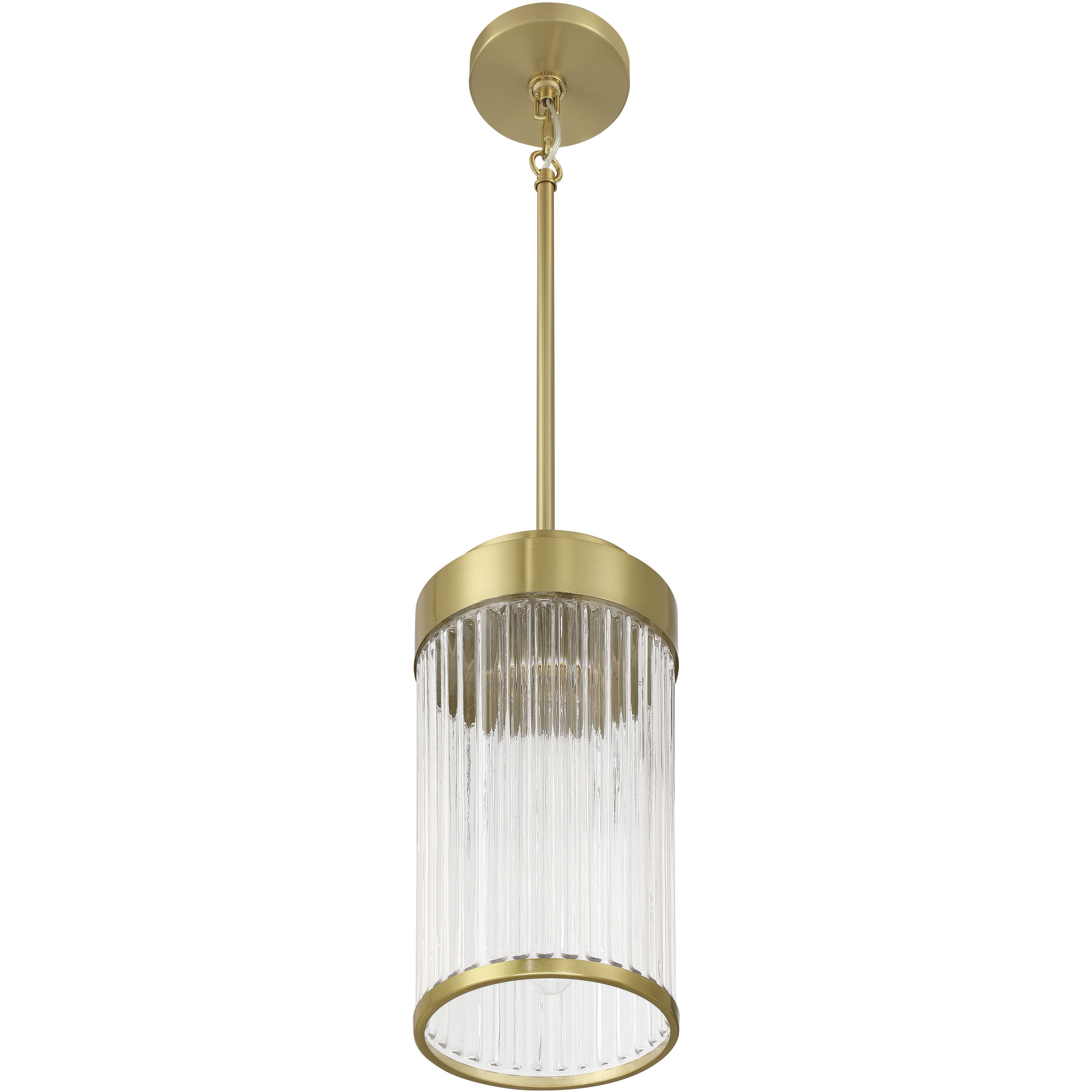 Whittley 1 Light 6 inch Satin Brass Pendant Ceiling Light