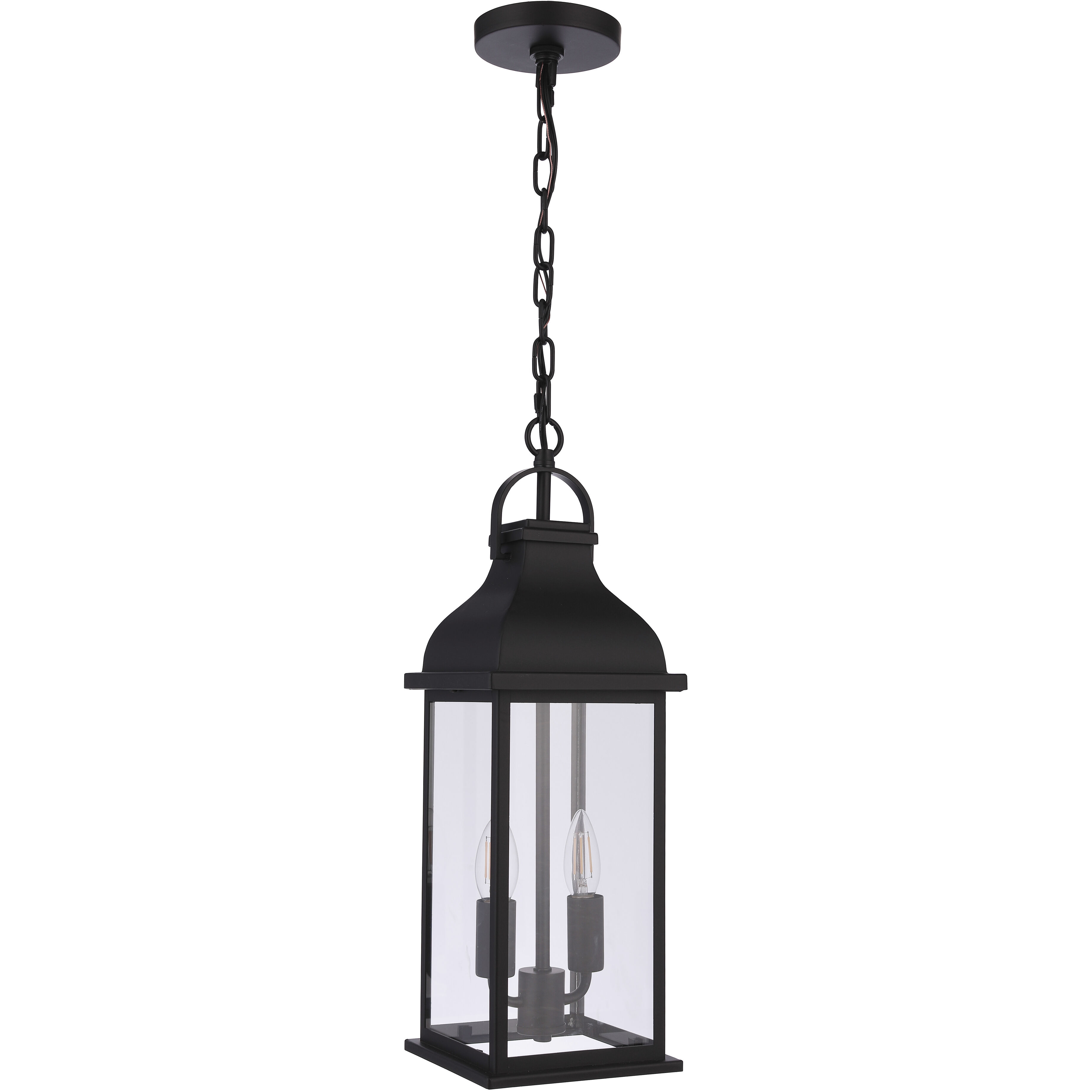 Bent Tree 2 Light 7 inch Midnight Outdoor Pendant