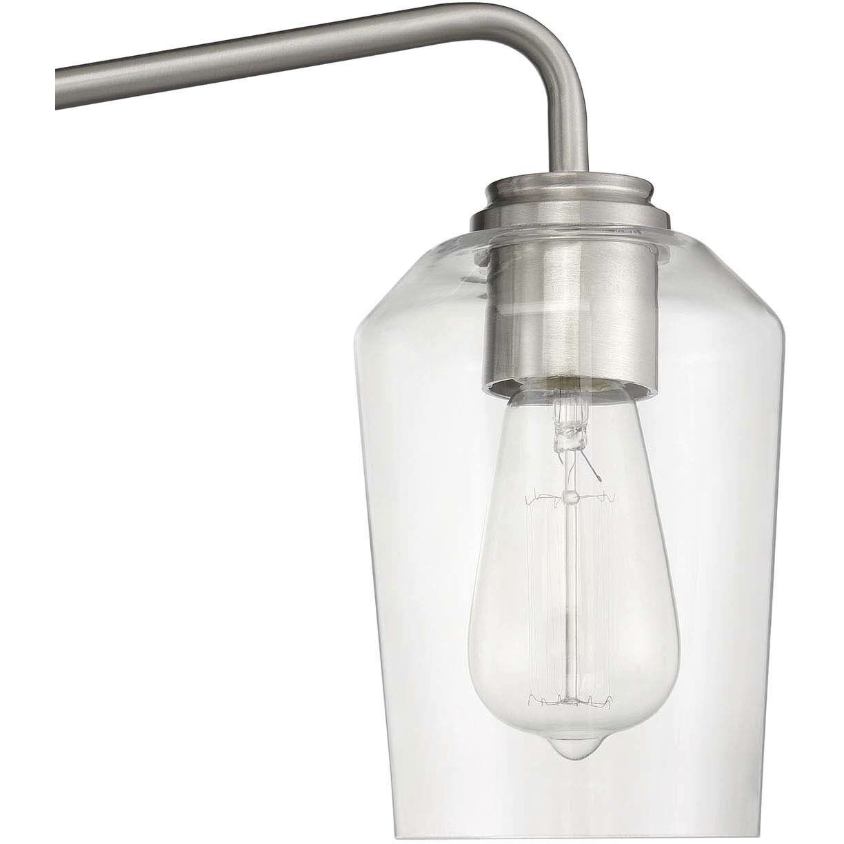 Shayna 4 Light 31 inch Brushed Polished Nickel Vanity Light Wall Light