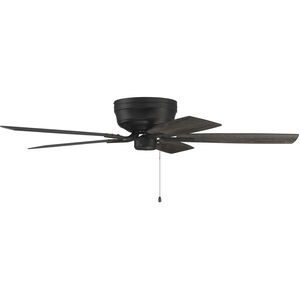 Pro Plus Hugger 52 inch Flat Black with Reversible Flat Black / Greywood Blades Contractor Fan