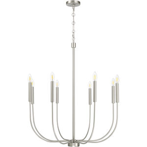Traci 8 Light 30.75 inch Brushed Polished Nickel Chandelier Ceiling Light