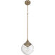 Reflection 1 Light 8 inch Premium Bronze Mini Pendant Ceiling Light