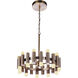 Simple Lux LED 20.08 inch Satin Brass Chandelier Ceiling Light