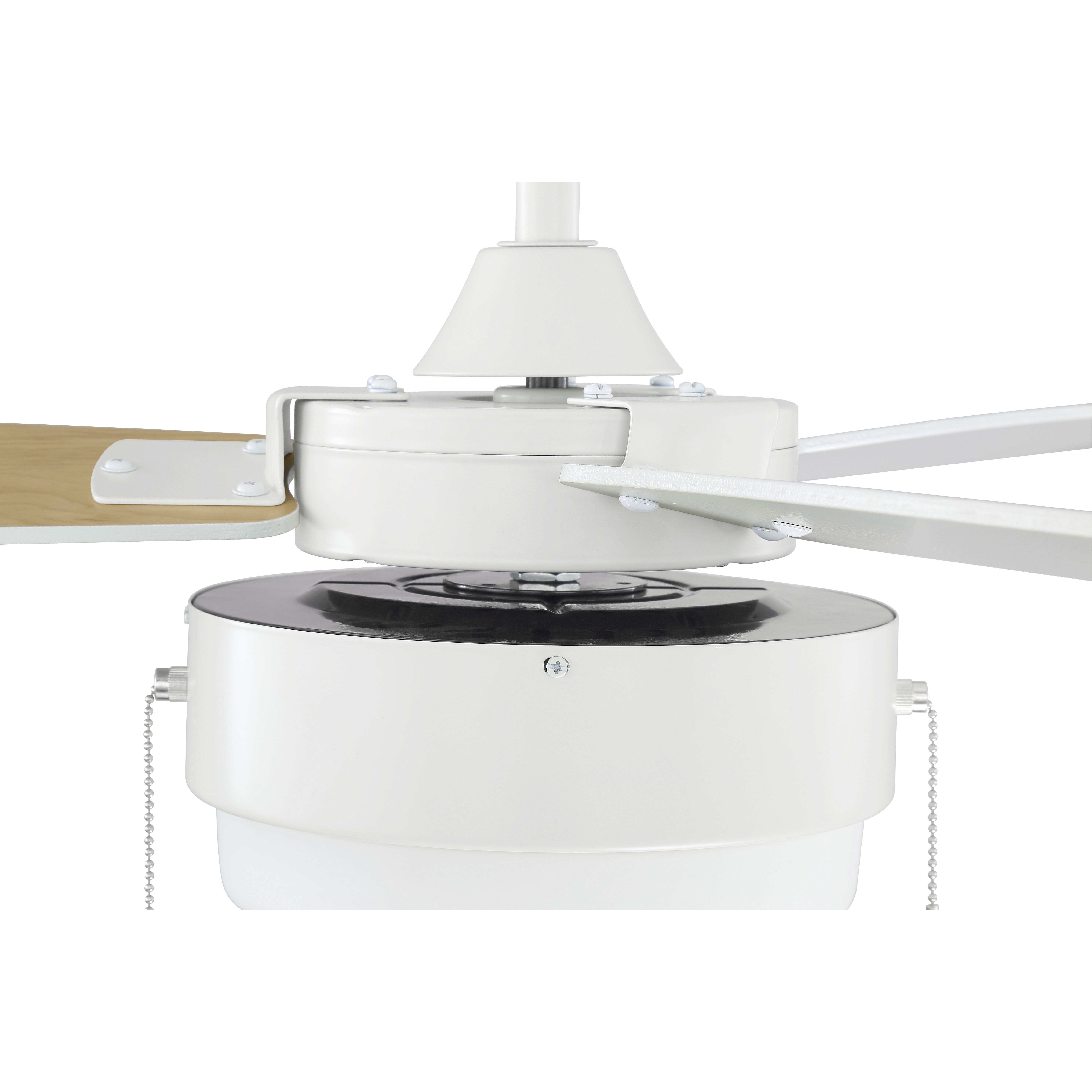 Craftmade INT52W3 Intrepid 52 inch White with White/Ash Blades
