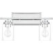 Clark 2 Light 17.38 inch Chrome Vanity Light Wall Light