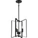 Shayna 3 Light 13 inch Flat Black Foyer Light Ceiling Light