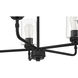 Stowe 5 Light 23 inch Flat Black Chandelier Ceiling Light