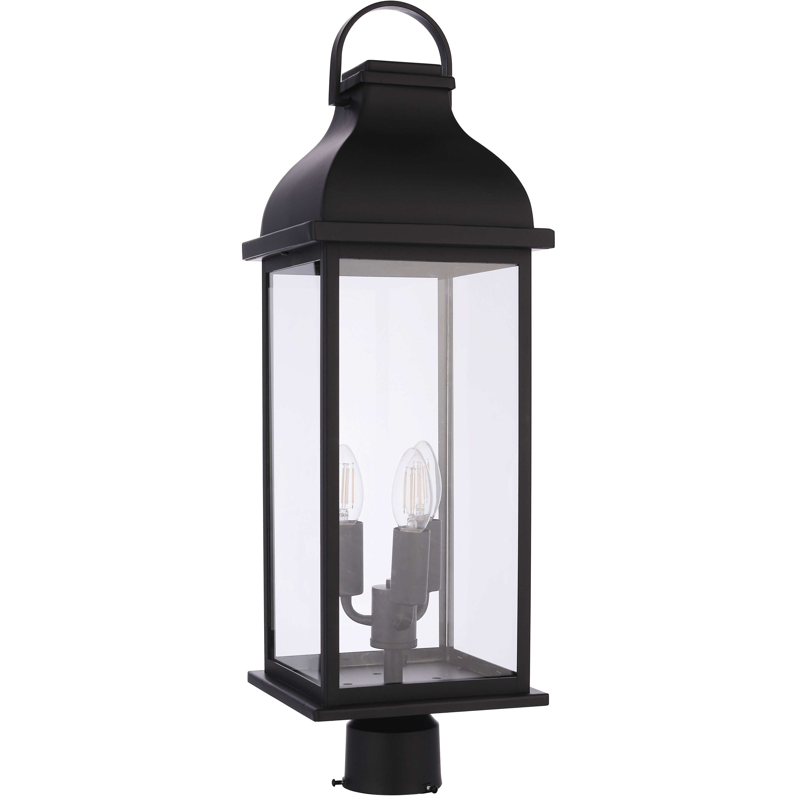 Bent Tree 3 Light 26 inch Midnight Outdoor Post Mount