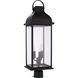 Bent Tree 3 Light 26 inch Midnight Outdoor Post Mount