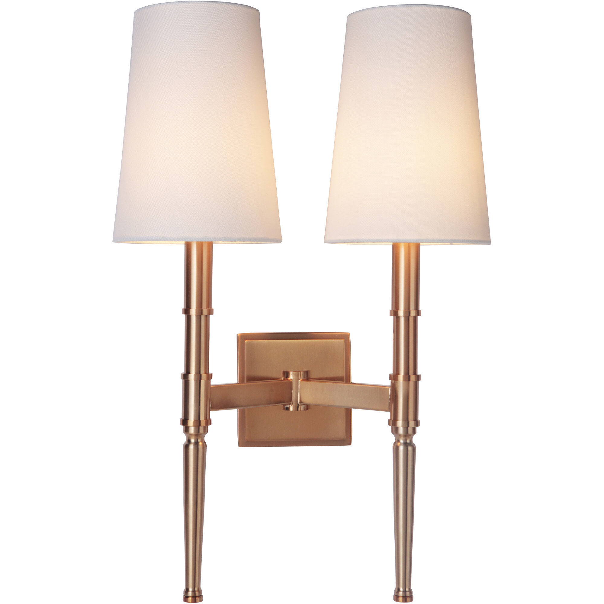 Ella 2 Light 13 inch Satin Brass Wall Sconce Wall Light