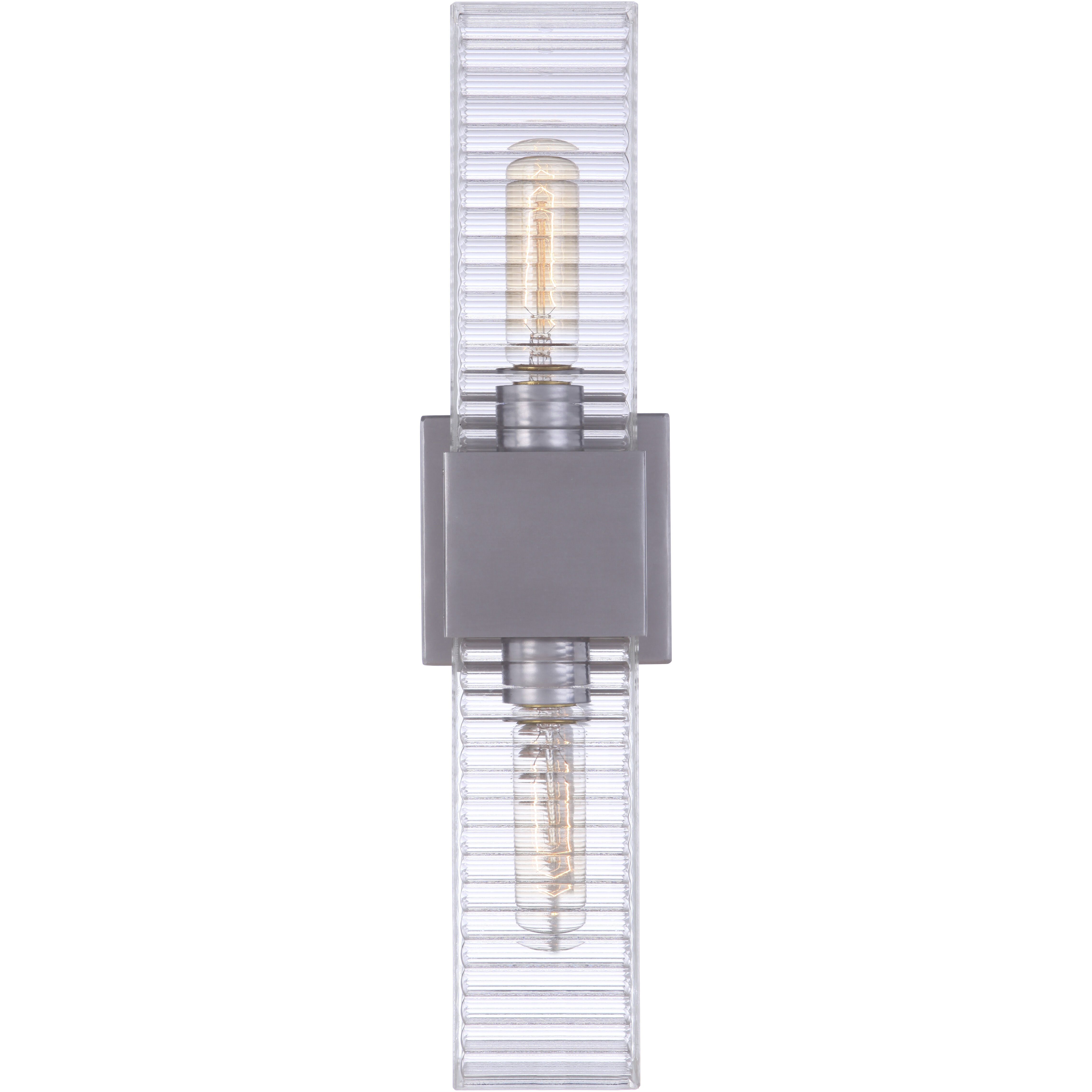 Ridge 2 Light 18 inch Satin Aluminum Outdoor Wall Sconce