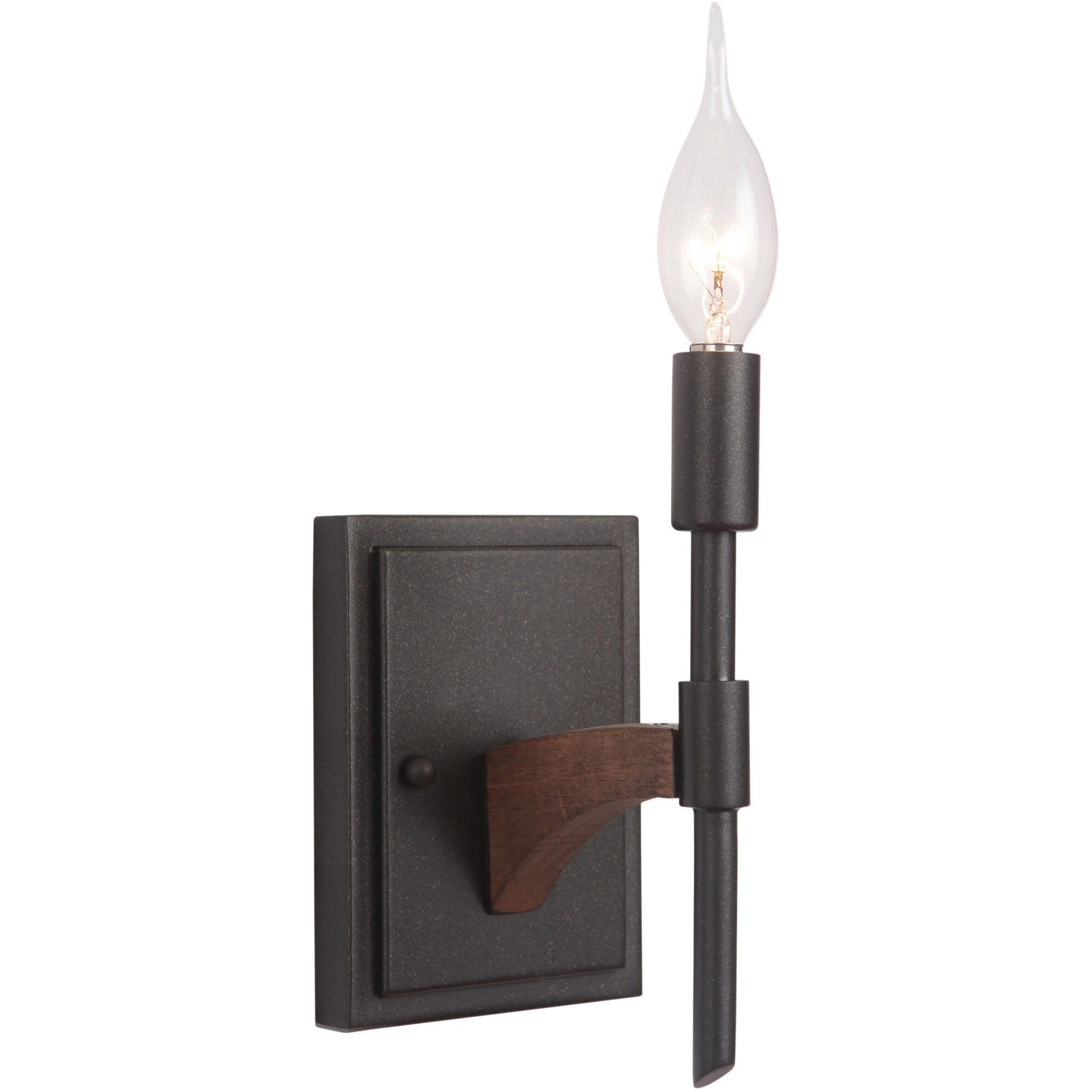 Tahoe 1 Light 4.33 inch Espresso/Whiskey Barrel Wall Sconce Wall Light, Jeremiah