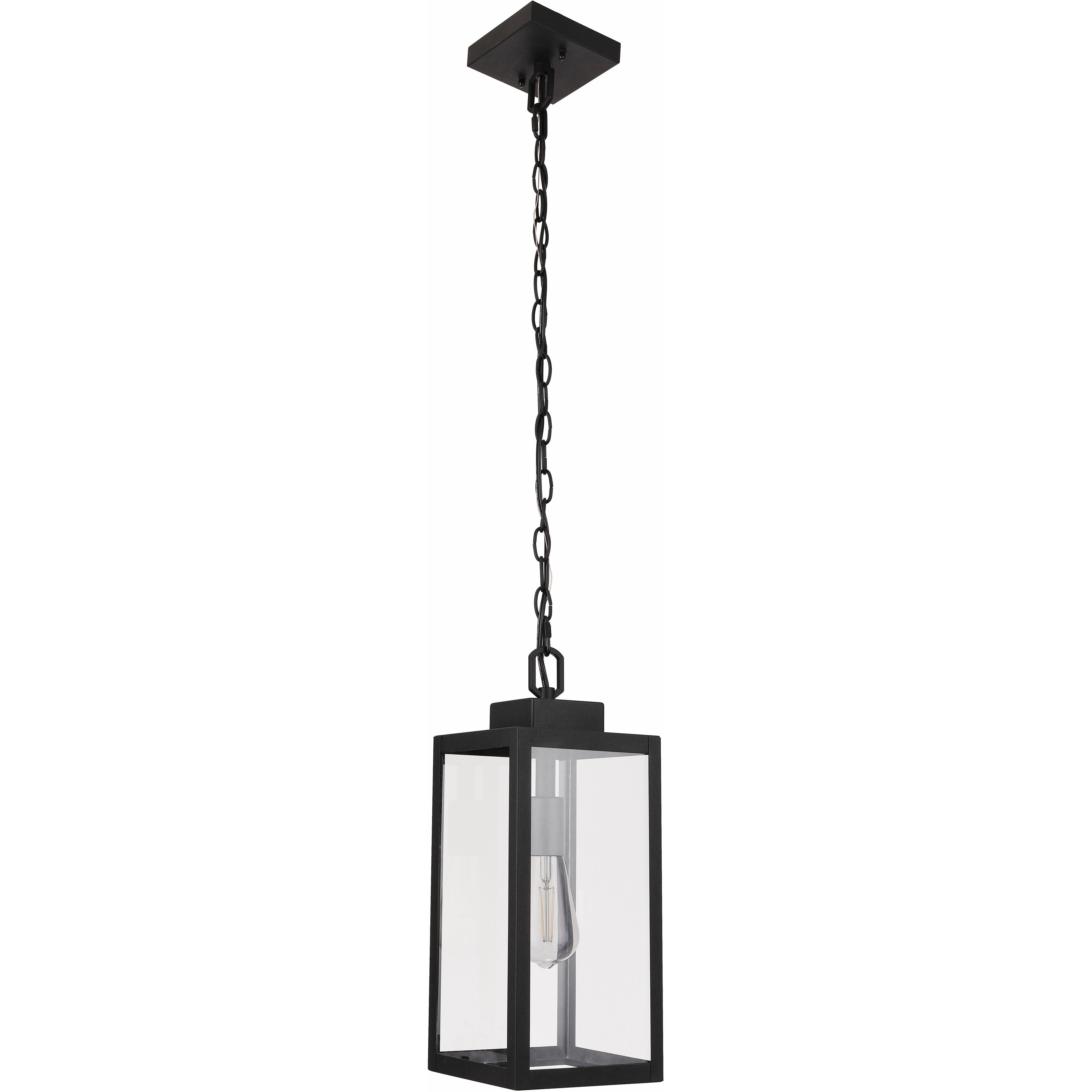 Marin 1 Light 6.5 inch Textured Black Outdoor Pendant