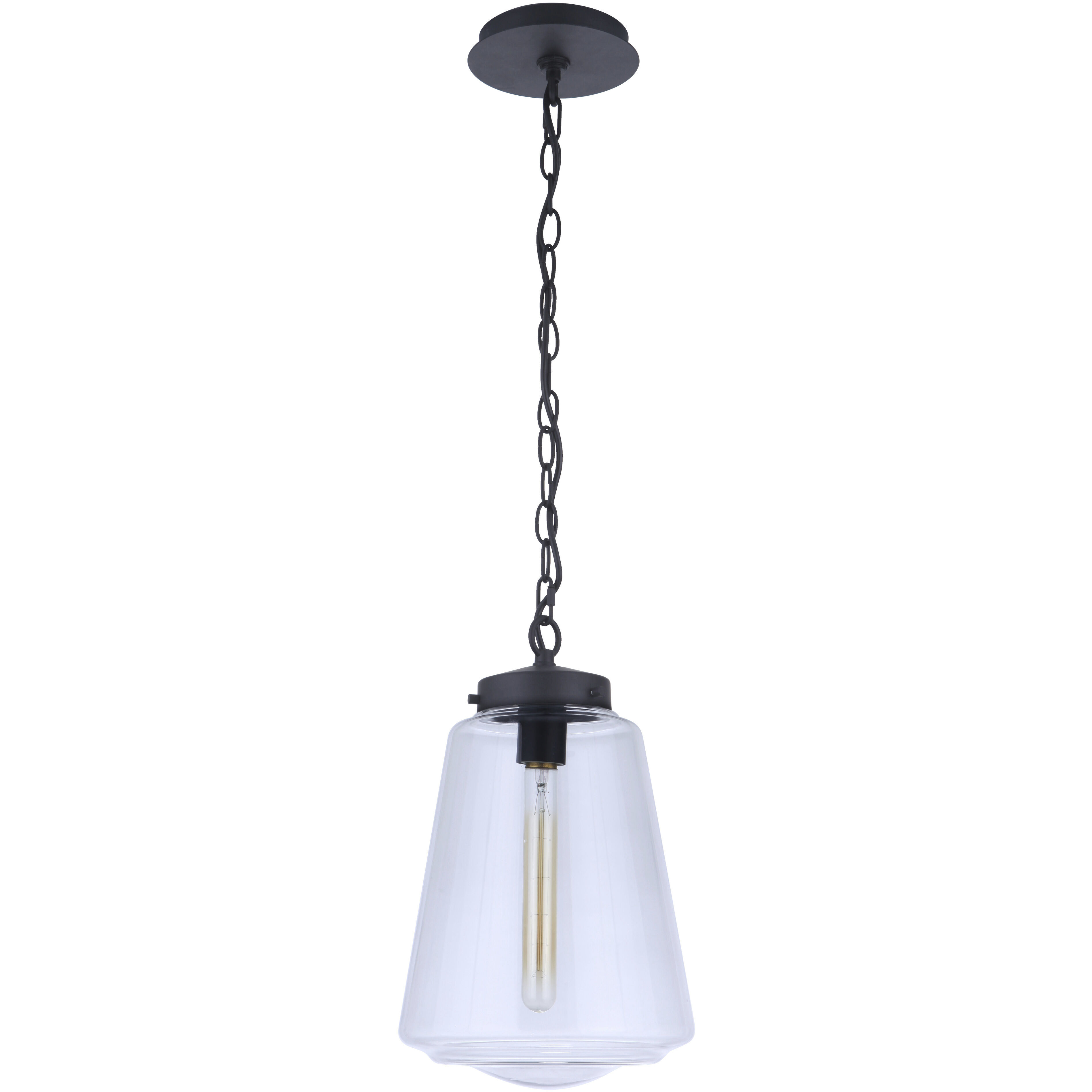 Laclede 1 Light 9.3 inch Midnight Outdoor Pendant