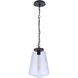 Laclede 1 Light 9.3 inch Midnight Outdoor Pendant